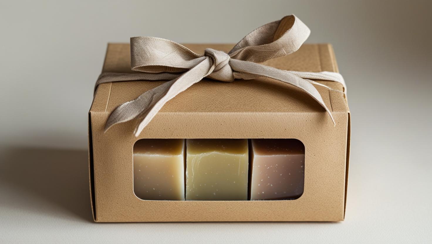 Мыло в подарочной коробке