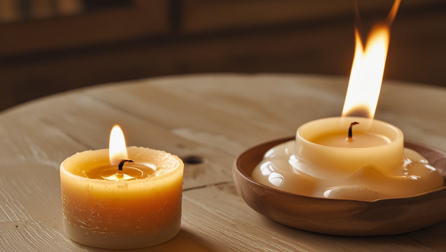 Сравнение времени горения свечей