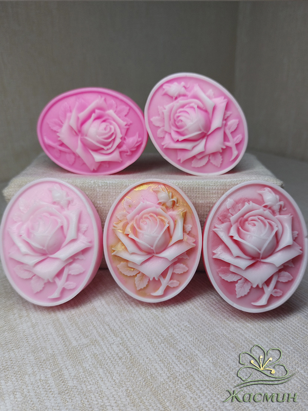 Мыло с 2D-розой для увлажнения кожи