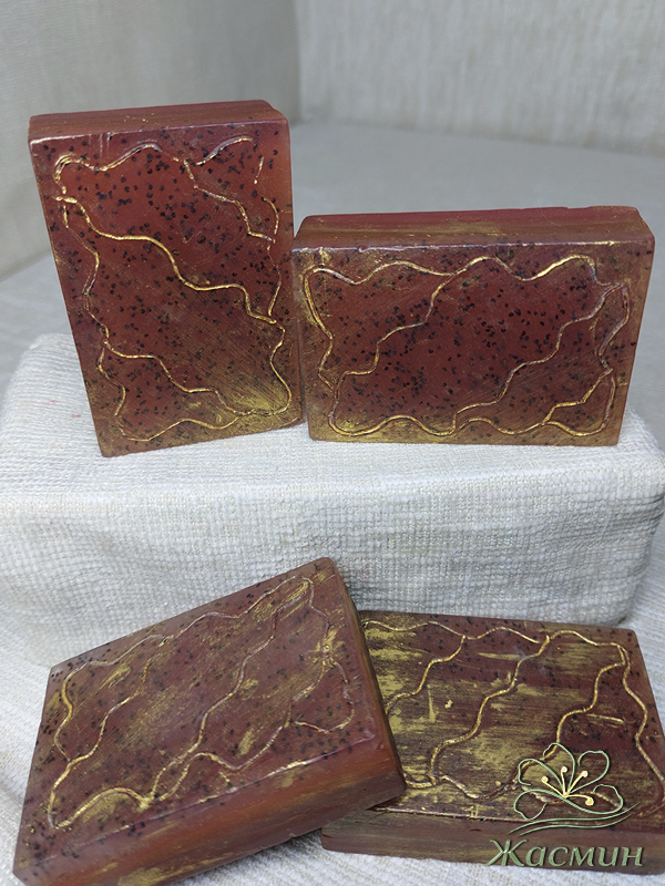 Мыло Нежный скраб: мак + вишня