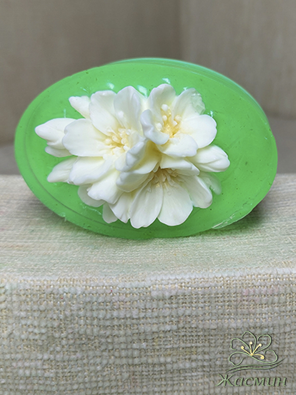 Жасминовый цвет: 3D-цветы + масло ши