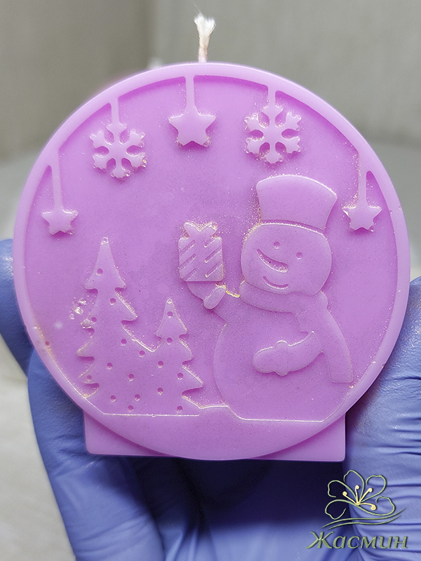 Свеча Солнечный снеговик