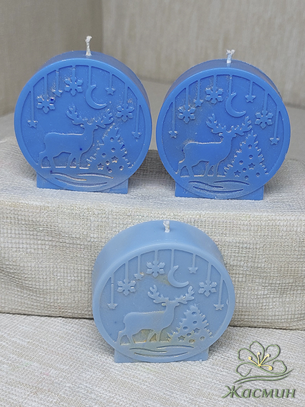 Новогодняя свеча ручной работы заказать с доставкой